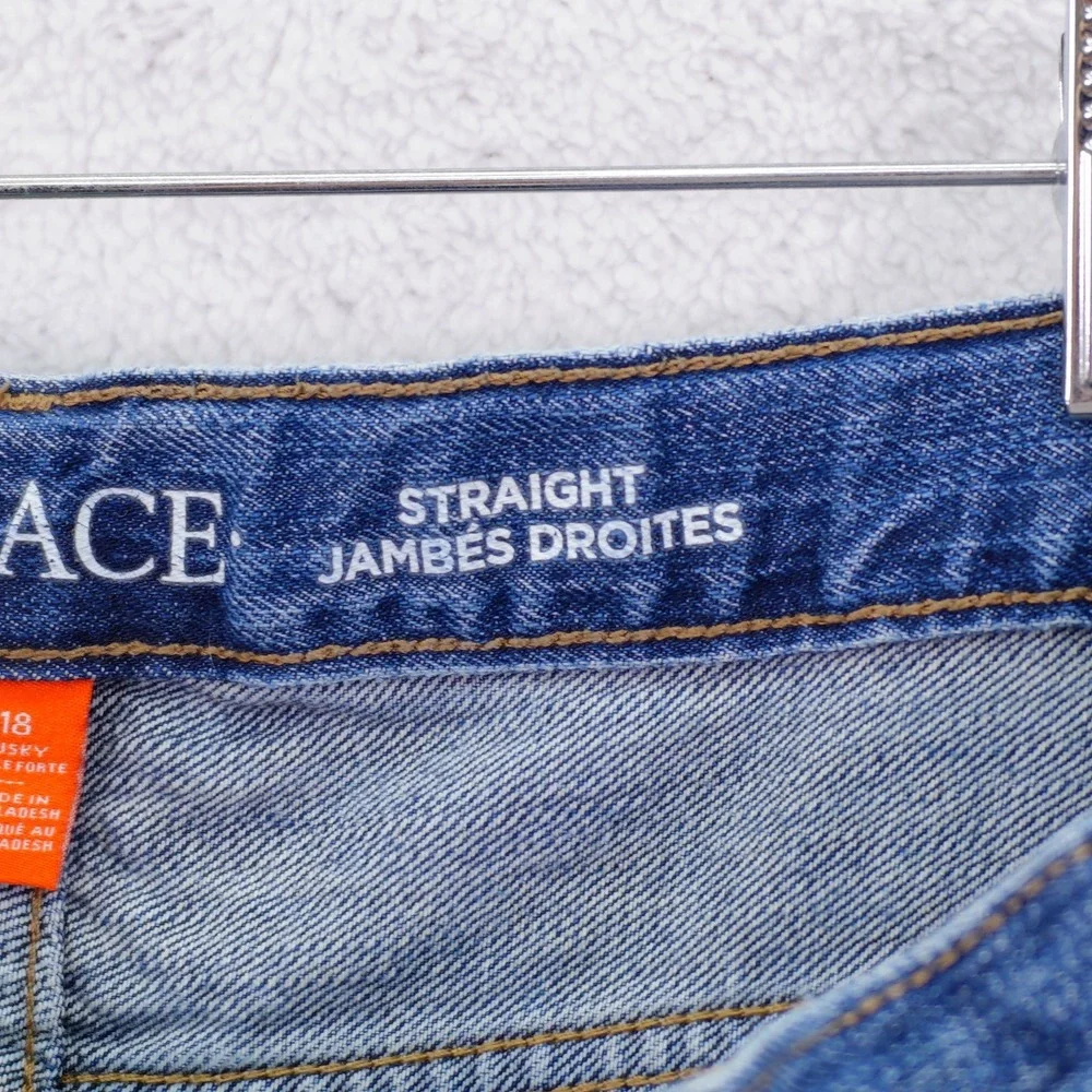 The Children's Place Straight Jambes Droites Blue‎ Denim Boys Jeans 18 Husky